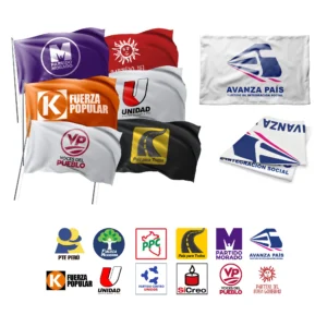 BANDERAS PARA CAMPAÑAS POLÍTICAS