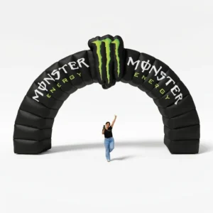 ARCO INFLABLE TIPO COLCHON CON LOGO 3D